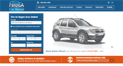 Desktop Screenshot of nissacarrental.com